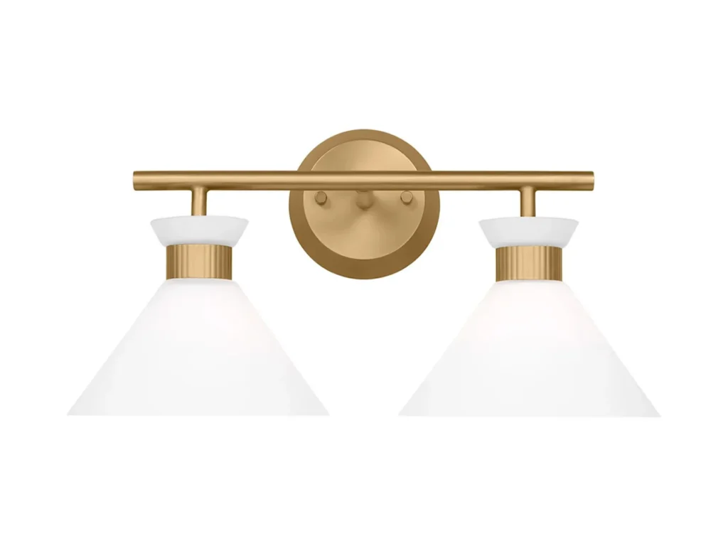 Belcarra 2 Light Vanity Satin Brass