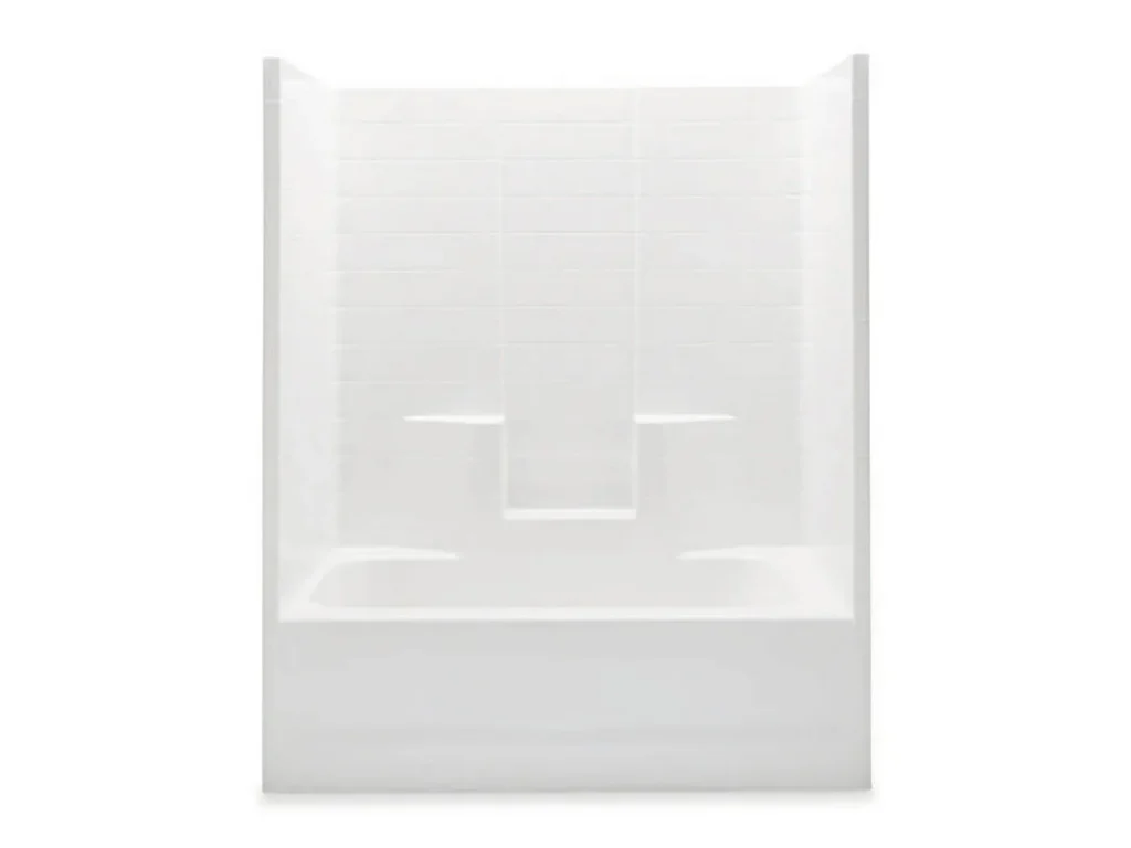 60" Fiberglass Tub & Shower Combo