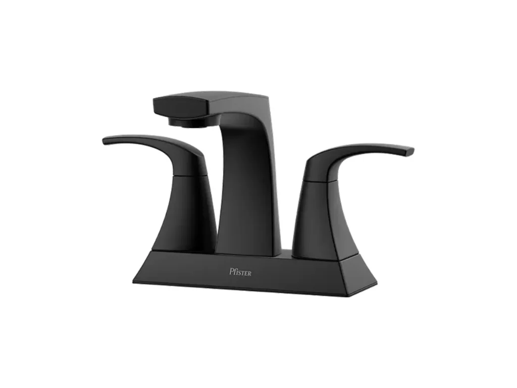 Karci 2-Handle 4" Centerset Bathroom Faucet - Matte Black