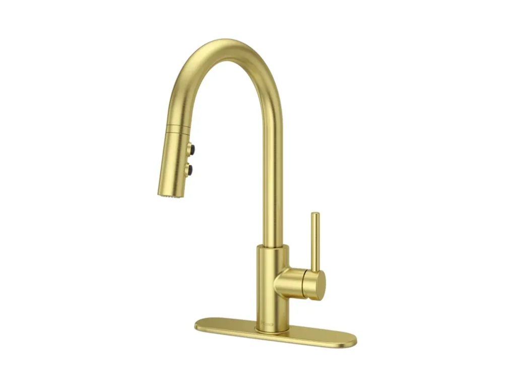 Stellen 1-Handle Pull-Down Kitchen Faucet - Brushed Gold