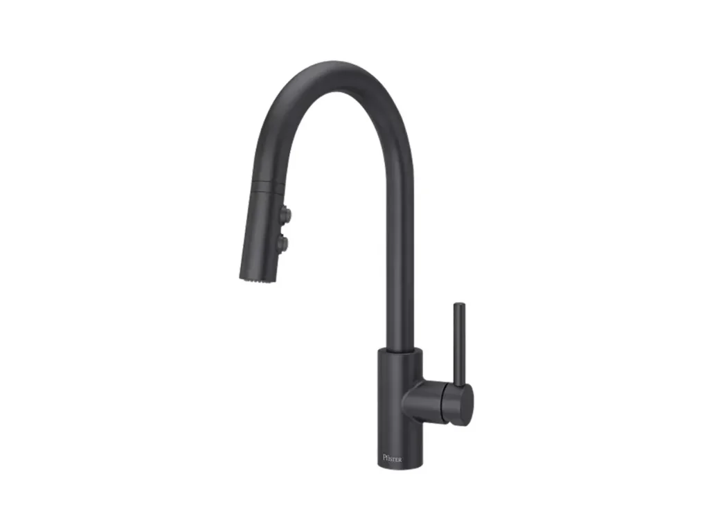 Stellen 1-Handle Pull-Down Kitchen Faucet - Matte Black